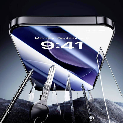 Folie de protectie Ecran ESR Armorite UltraFit pentru Apple iPhone 18 Pro Max / 17 Pro Max, Sticla Securizata, Full Glue, Set 2 bucati, Neagra