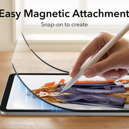 Folie de protectie Ecran ESR Paper Feel Magnetic pentru Apple iPad (2025) / (2022), Plastic