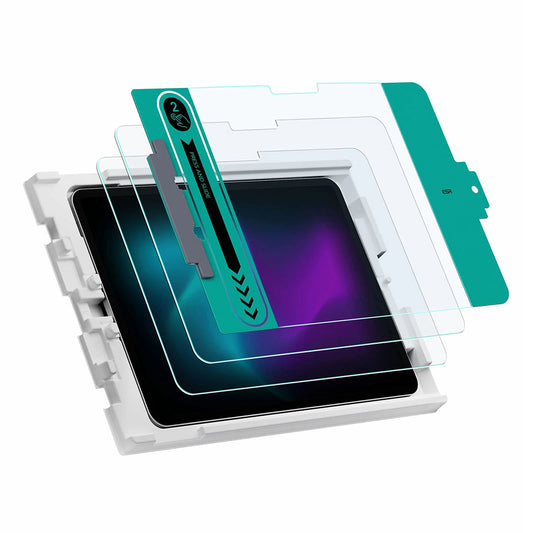 Folie de protectie Ecran ESR pentru Apple iPad Pro 11 (2024), Sticla Securizata, Full Glue, Set 2 bucati