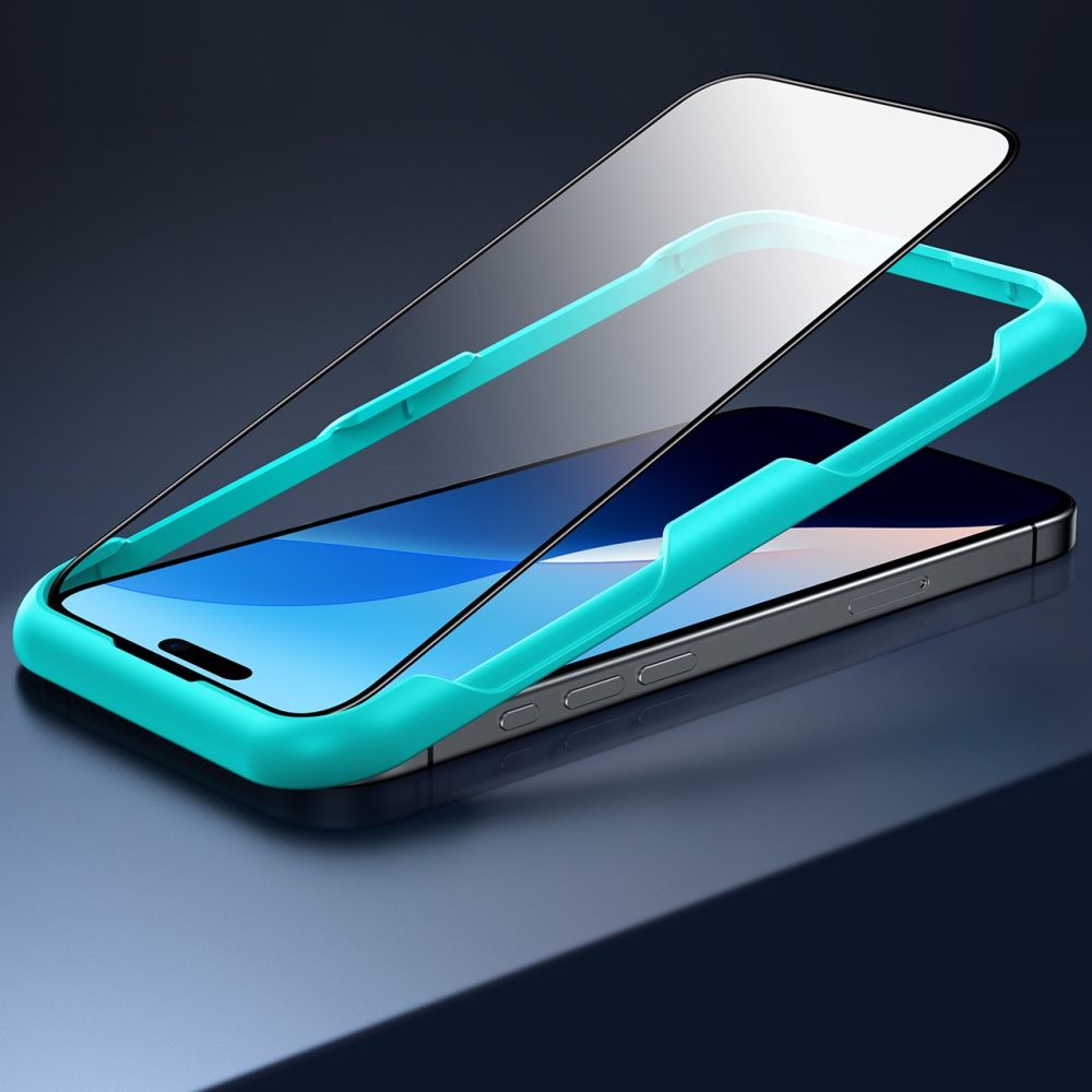 Folie de protectie Ecran ESR pentru Apple iPhone 16, Sticla Securizata, Full Glue
