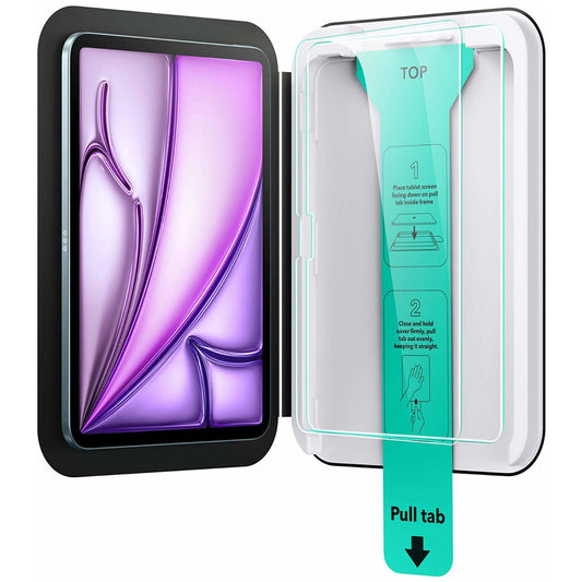 Folie de protectie Ecran ESR UltraFit pentru Apple iPad Air 11 (2025) / Air 11 (2024), Sticla Securizata, Full Glue, Set 2 bucati