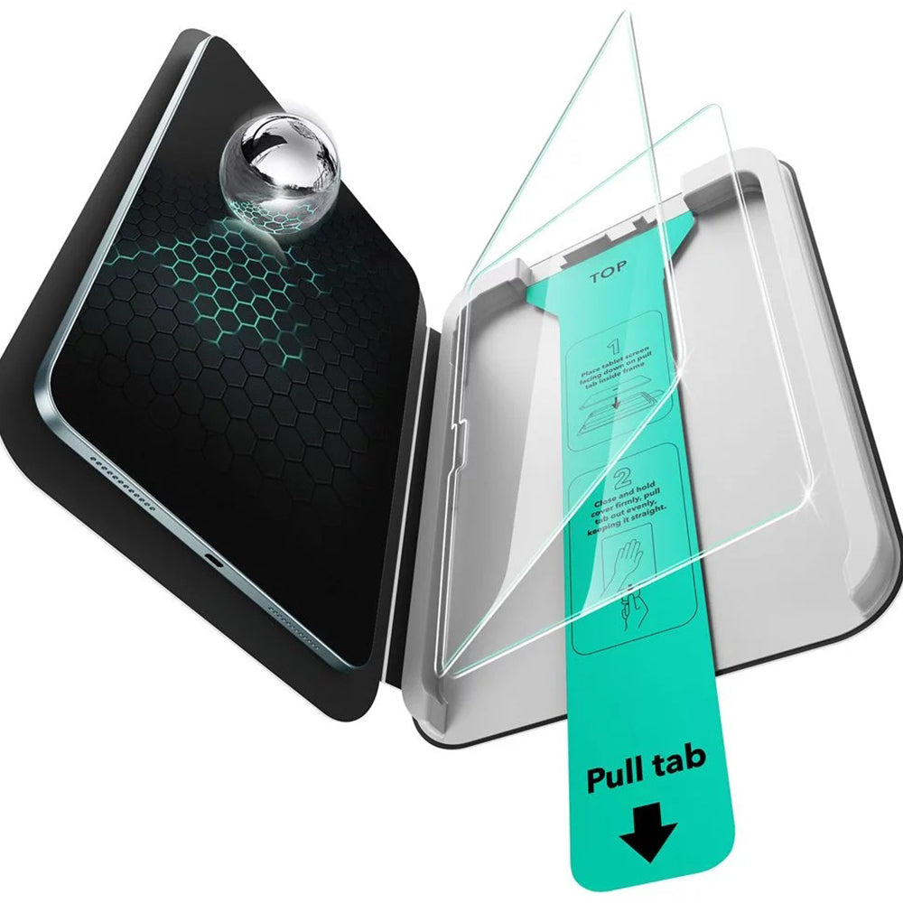 Folie de protectie Ecran ESR UltraFit pentru Apple iPad Air 13 (2026) / Pro 13 (2025), Sticla Securizata, Full Glue, Set 2 bucati
