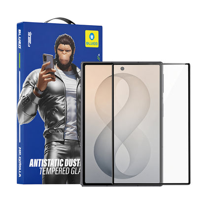 Folie de protectie Ecran Exterior Blueo HD pentru Samsung Galaxy Z Fold8 F976, Sticla Securizata, Full Glue, 2.5D, Neagra