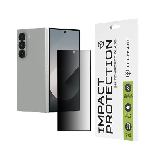 Folie de protectie Ecran Exterior Privacy Techsuit pentru Samsung Galaxy Z Fold6 F956, Sticla Securizata, Full Glue, 111D