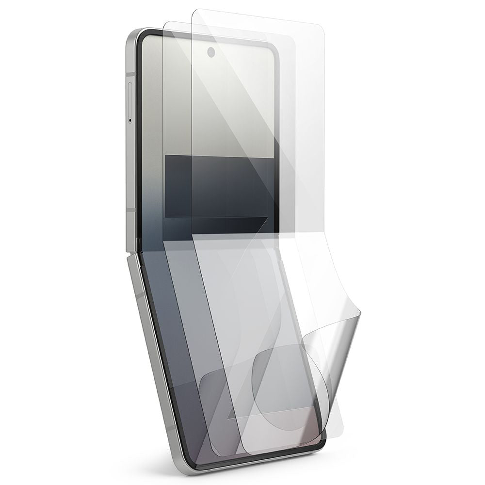 Folie de protectie Ecran Interior Ringke Dual Easy Pro pentru Samsung Galaxy Z Flip7 F766, Plastic, Set 2 bucati