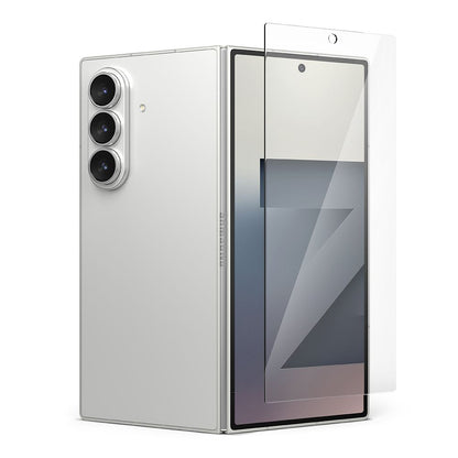 Folie de protectie Ecran Exterior Ringke Easy Slide pentru Samsung Galaxy Z Fold7 F966, Sticla Securizata, Full Glue, Set 2 bucati