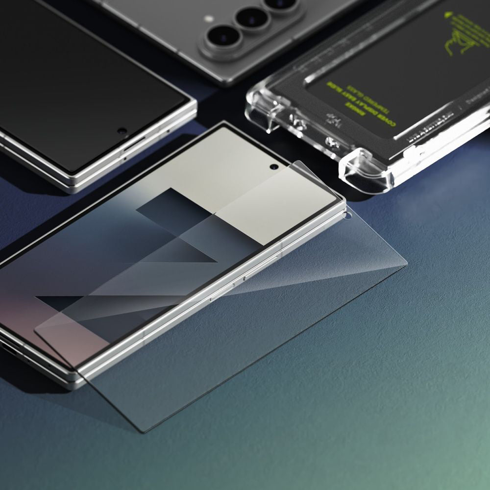 Folie de protectie Ecran Exterior Ringke Easy Slide pentru Samsung Galaxy Z Fold7 F966, Sticla Securizata, Full Glue, Set 2 bucati