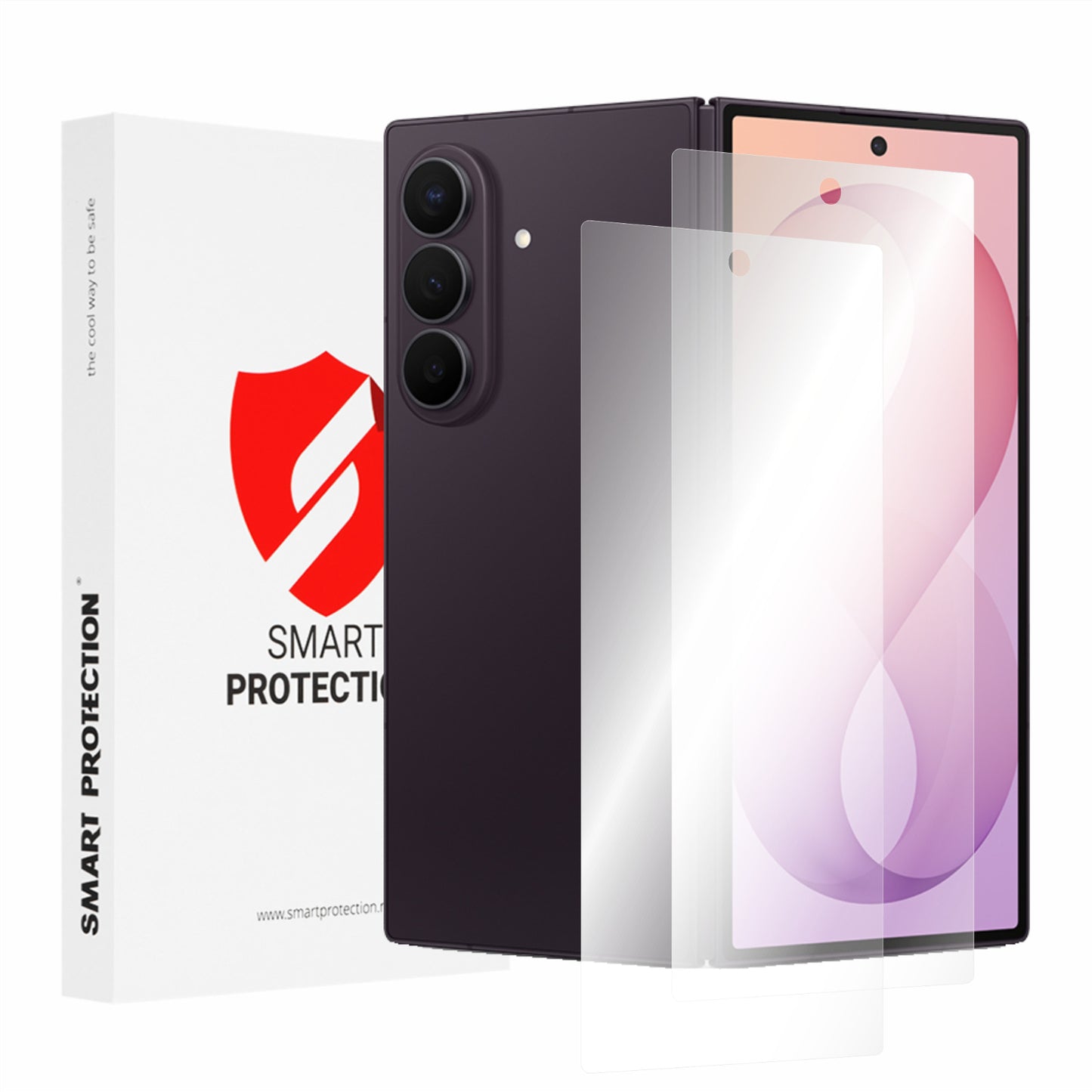 Folie de protectie Ecran Exterior Smart Protection Premium Classic pentru Samsung Galaxy Z Fold8 Ultra F976, Plastic, Set 2 bucati