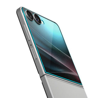 Folie de protectie Ecran Exterior Spigen GlastR EZ FIT pentru Samsung Galaxy Z Flip7 F766, Sticla Securizata, Full Glue, Set 2 bucati AGL09585