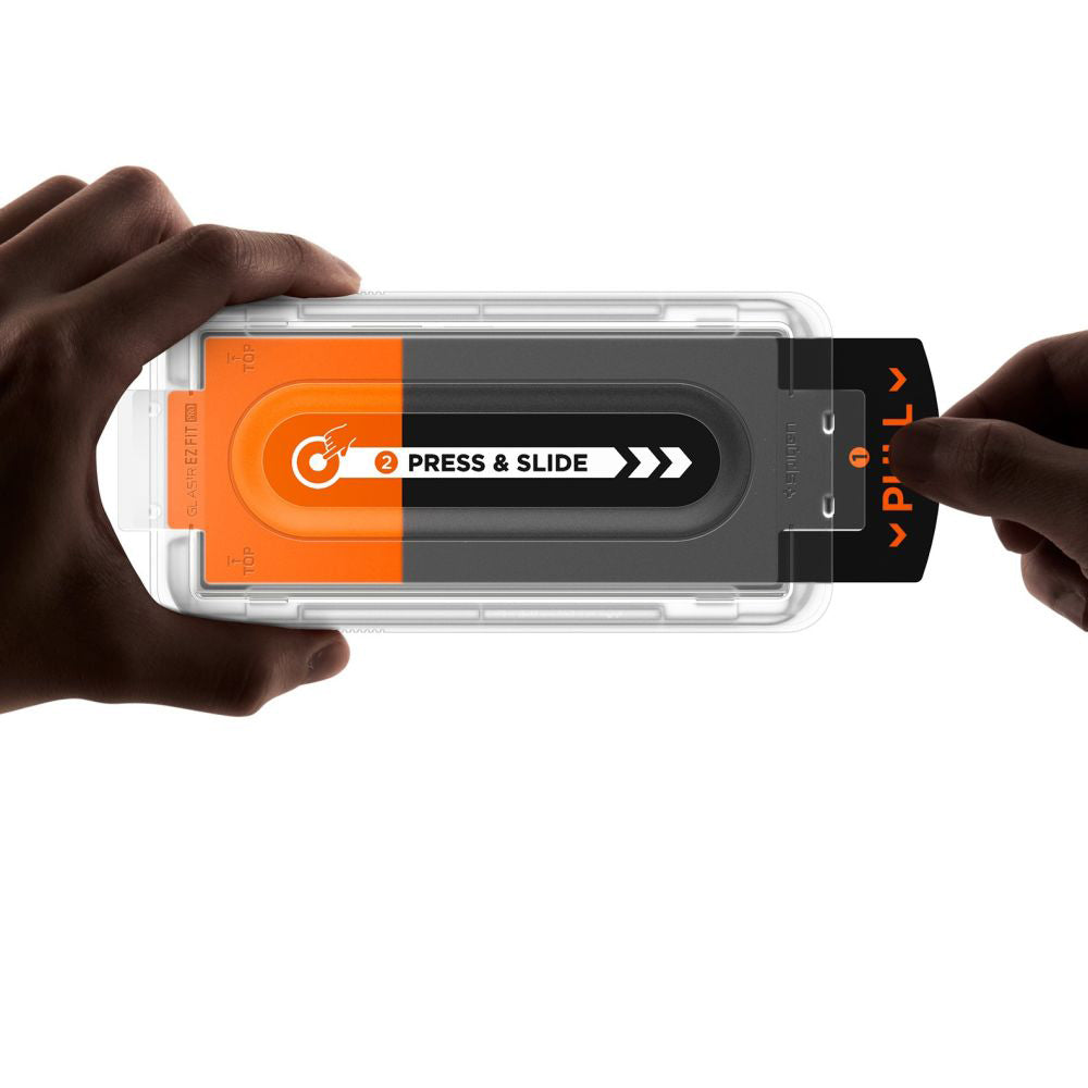Folie de protectie Ecran Exterior Spigen GlastR EZ FIT Pro HD pentru Samsung Galaxy Z Fold7 F966, Sticla Securizata, Full Glue, Set 2 bucati AGL09579