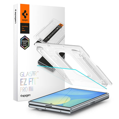 Folie de protectie Ecran Exterior Spigen GlastR EZ FIT Pro HD pentru Samsung Galaxy Z Fold8 F971, Sticla Securizata, Full Glue AGL11942