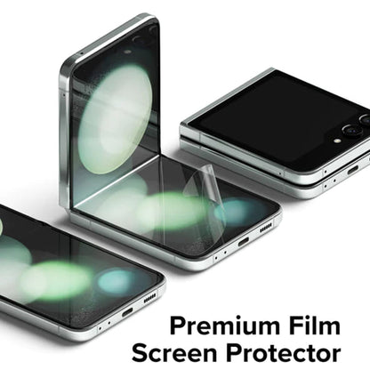 Folie de protectie Ecran Interior Ringke Dual Easy pentru Samsung Galaxy Z Flip5 F731, Plastic, Set 2 bucati