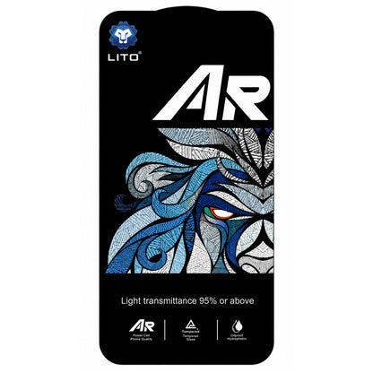 Folie de protectie Ecran Lito AR SE pentru Apple iPhone 18 Pro / 17 Pro, Sticla Securizata, Full Glue, Neagra