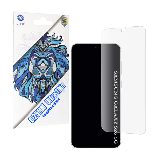 Folie de protectie Ecran  Lito Classic Ultra Thin pentru Samsung Galaxy S26, Sticla Securizata, Full Glue, 2.5D