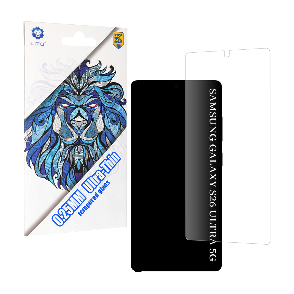 Folie de protectie Ecran  Lito Classic Ultra Thin pentru Samsung Galaxy S26 Ultra, Sticla Securizata, Full Glue, 2.5D