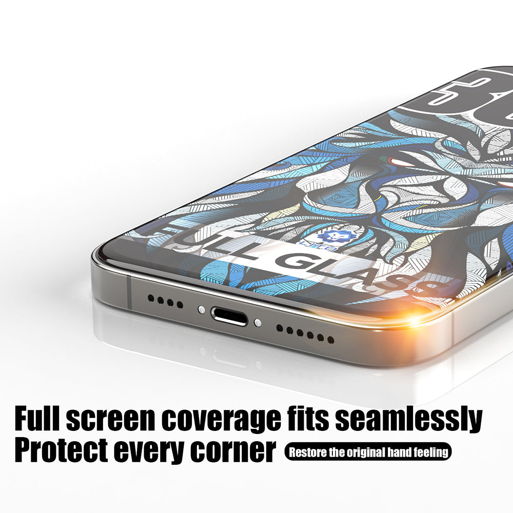 Folie de protectie Ecran Lito D+ Max 300C pentru Apple iPhone 15 Pro Max, Sticla Securizata, Full Glue