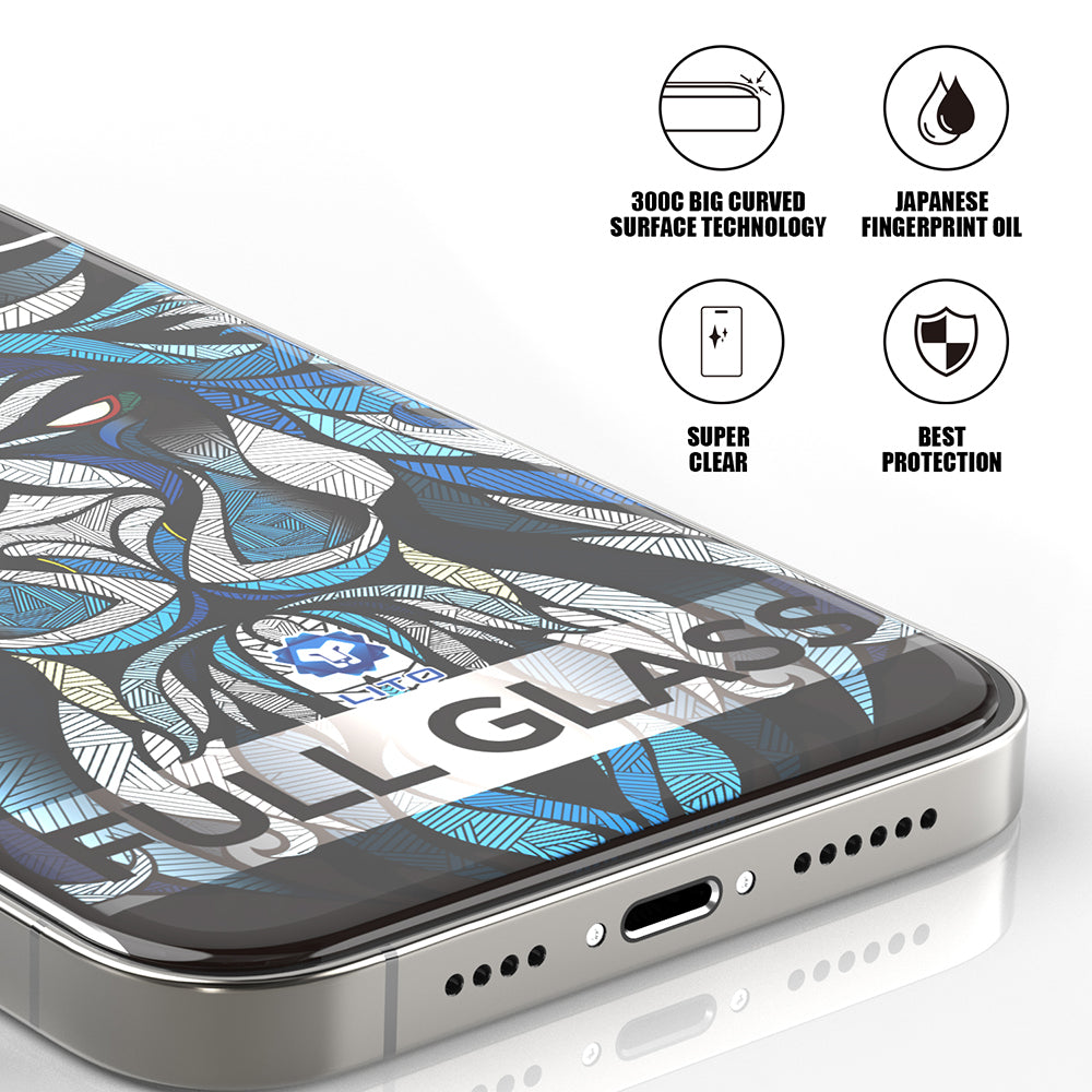 Folie de protectie Ecran Lito D+ Max 300C pentru Apple iPhone 16 Plus, Sticla Securizata, Full Glue