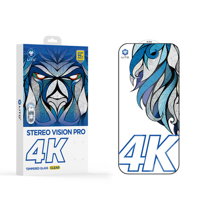 Folie de protectie Ecran Lito D+ Max 4K pentru Apple iPhone 17 Pro Max, Sticla Securizata, Full Glue, Neagra