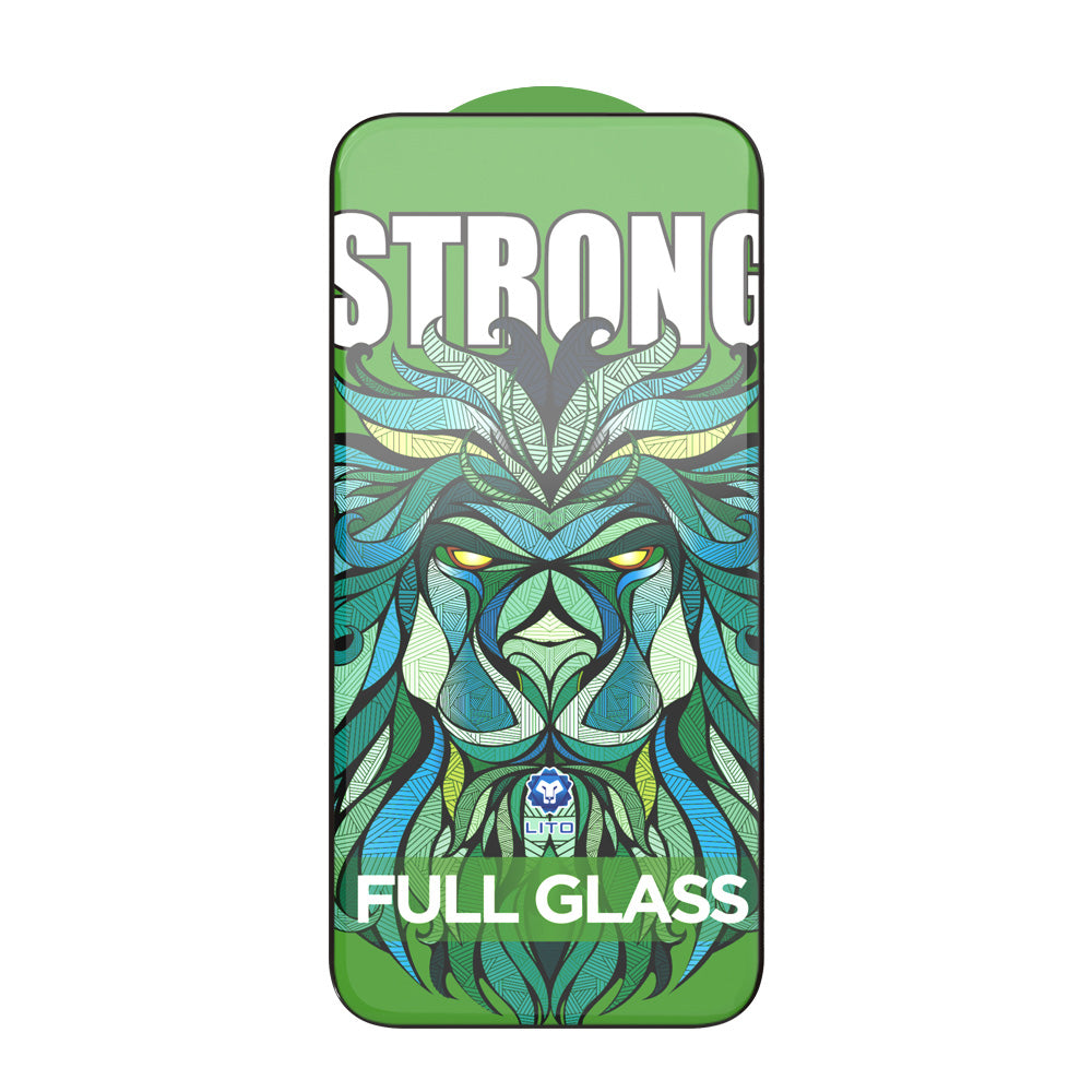 Folie de protectie Ecran Lito D+ Max Strong pentru Apple iPhone 17 Pro Max, Sticla Securizata, Full Glue, Neagra