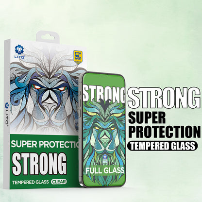 Folie de protectie Ecran Lito D+ Max Strong pentru Apple iPhone 17 Pro Max, Sticla Securizata, Full Glue, Neagra
