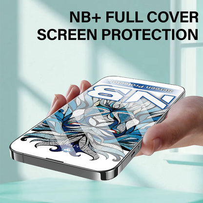 Folie de protectie Ecran Lito NB pentru Apple iPhone 17 Air, Sticla Securizata, Full Glue, Neagra