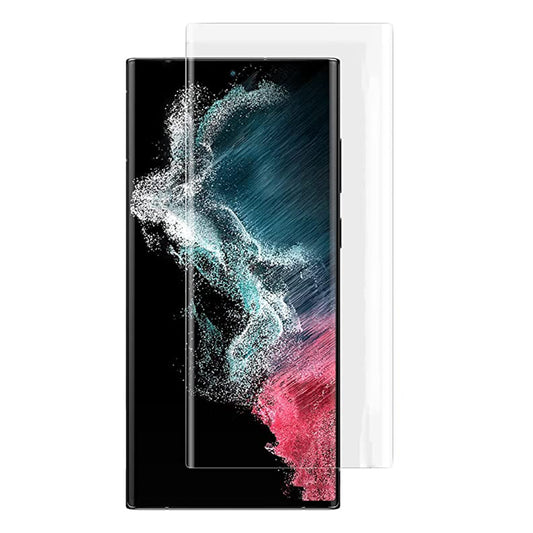 Folie de protectie Ecran Lito pentru Samsung Galaxy S22 Ultra 5G S908, Sticla Securizata, UV Glue, 3D