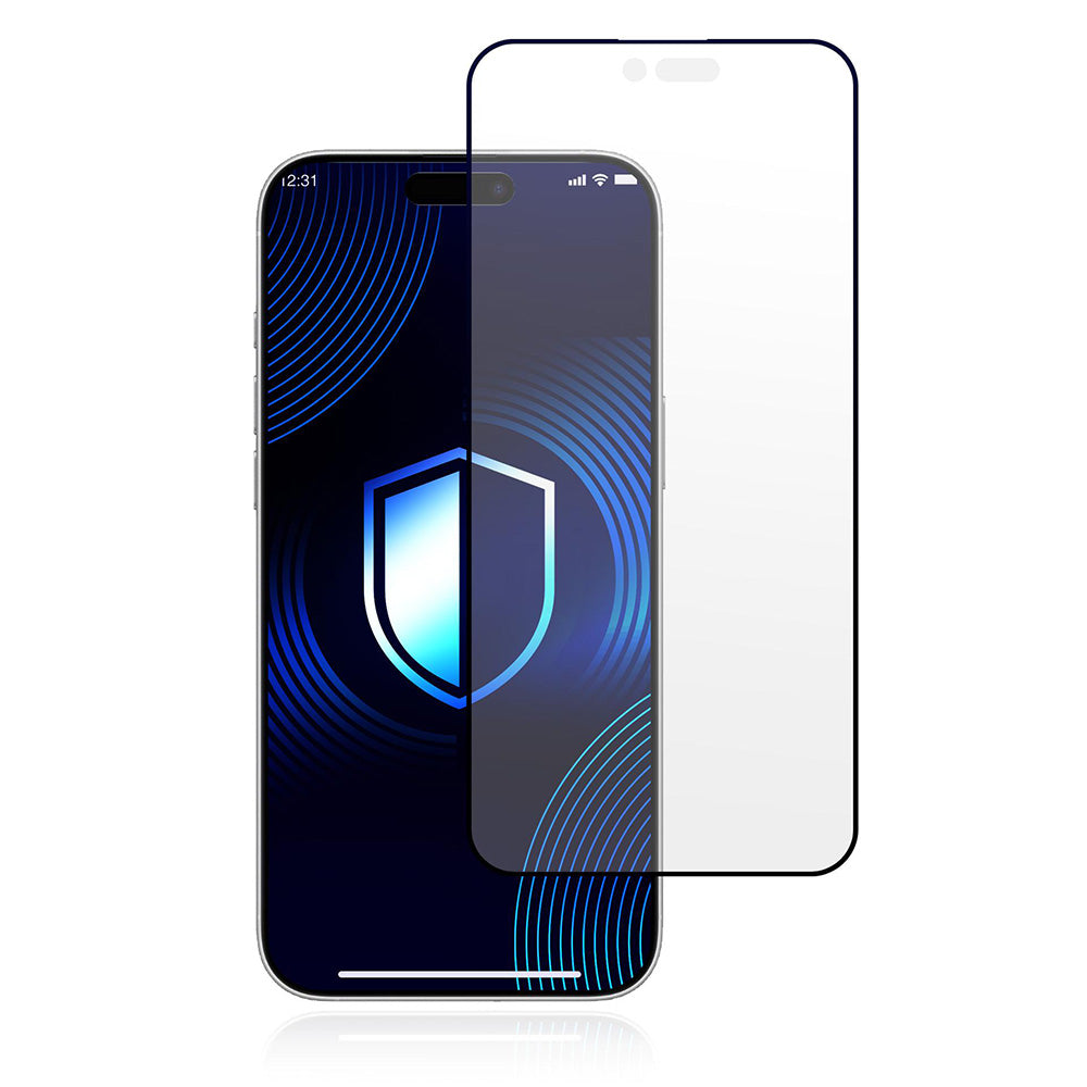 Folie de protectie Ecran Matte 3MK HardGlass Max pentru Apple iPhone 17 Air, Sticla Securizata, Full Glue, Neagra
