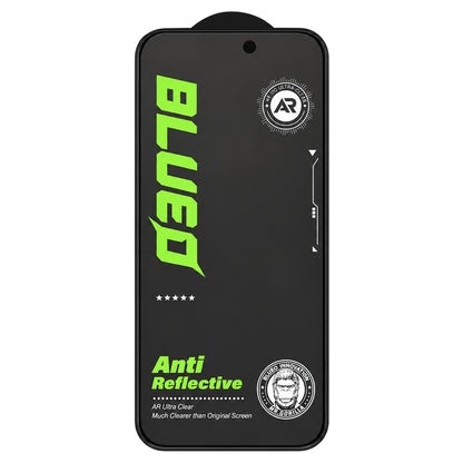 Folie de protectie Ecran Matte Blueo Anti Reflective HD pentru Apple iPhone 18 Pro Max, Sticla Securizata, Full Glue, Neagra