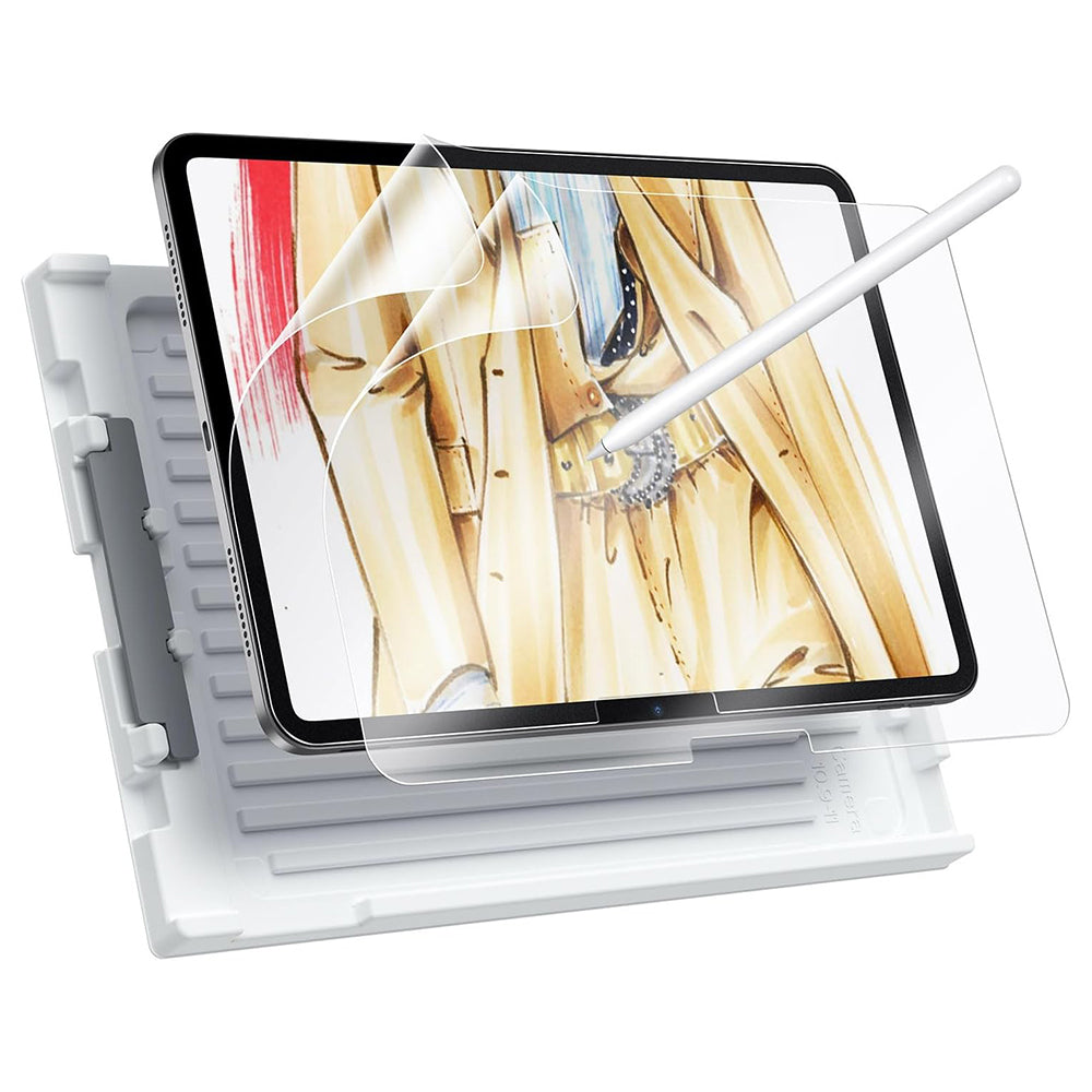 Folie de protectie Ecran Matte ESR Paper Feel pentru Apple iPad Air 13 (2026) / Pro 13 (2025), Plastic, Full Glue, Set 2 bucati