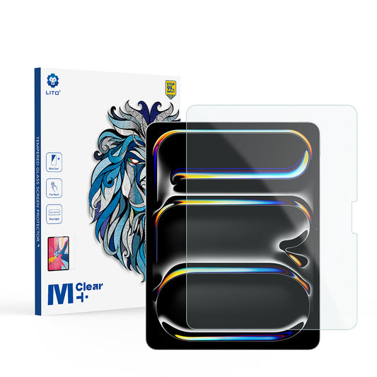 Folie de protectie Ecran Matte Lito Classic pentru Apple iPad Pro 13 (2024), Sticla Securizata, Full Glue, 2.5D