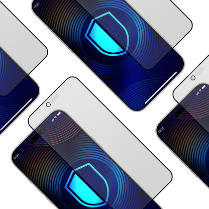 Folie de protectie Ecran Matte Privacy 3MK HardGlass Max pentru Apple iPhone 17 Air, Sticla Securizata, Full Glue