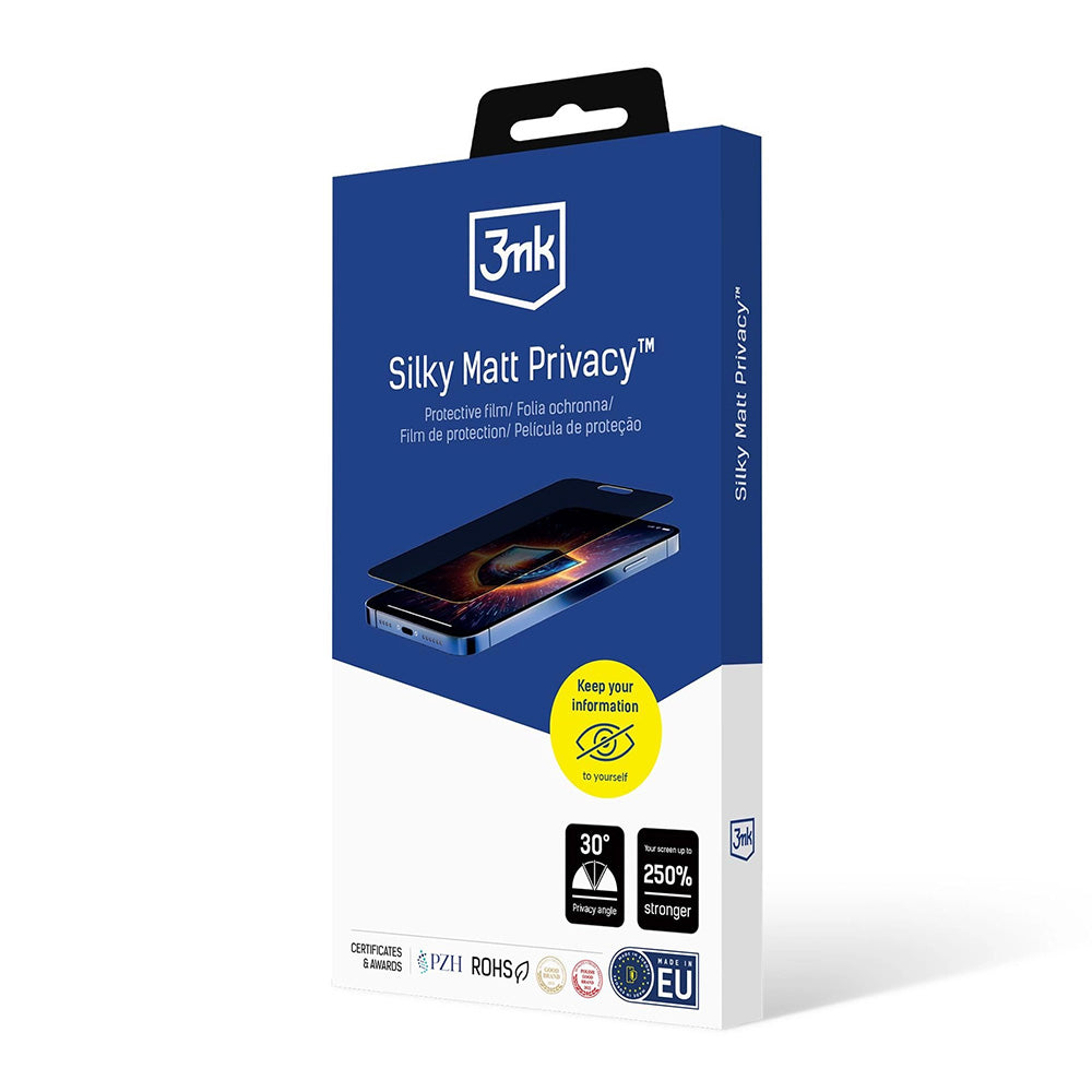 Folie de protectie Ecran Matte Privacy 3MK Silky pentru Apple iPhone 17 Pro Max, Plastic