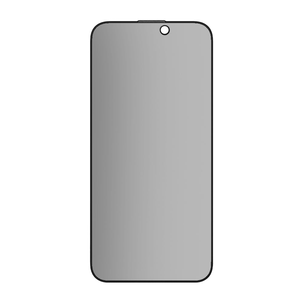 Folie de protectie Ecran Matte Privacy Blueo Anti-Peep pentru Apple iPhone 15 Pro, Sticla Securizata, Full Glue