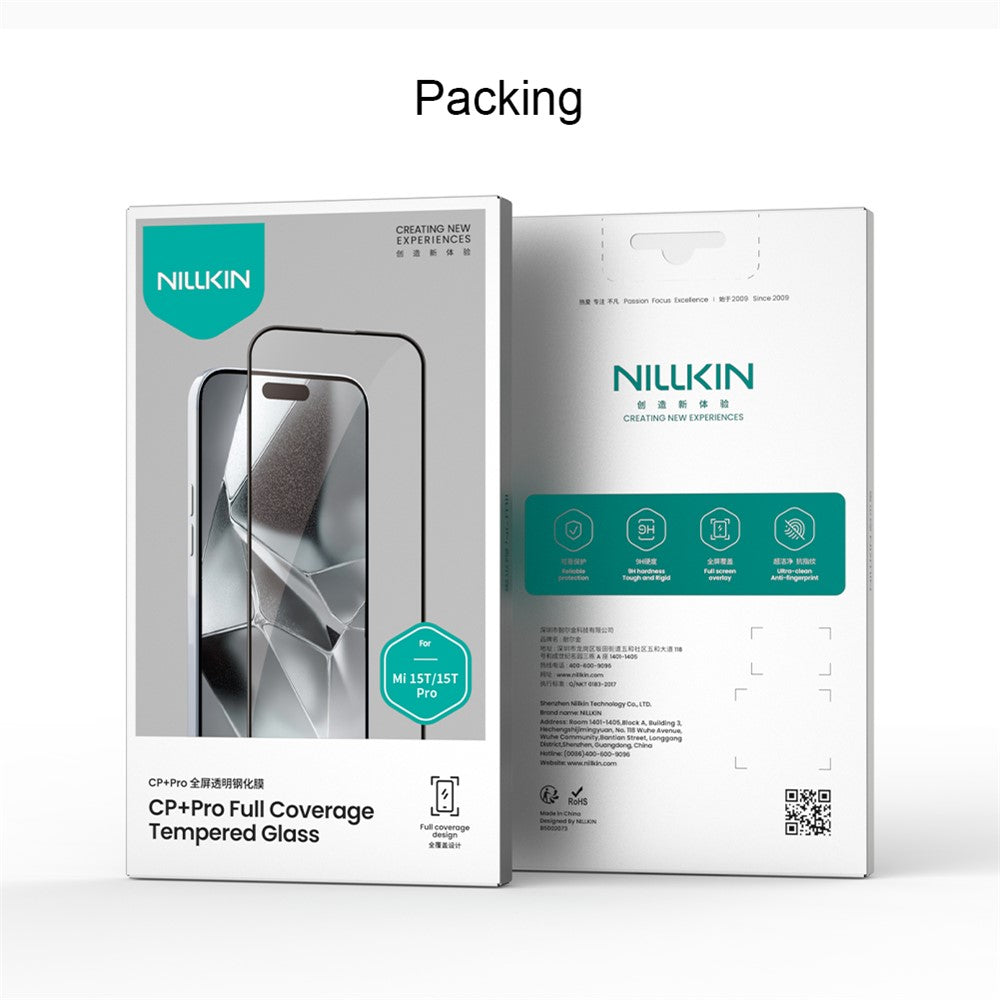 Folie de protectie Ecran Nillkin CP+ Pro pentru Xiaomi 15T Pro / 15T, Sticla Securizata, Full Glue, Neagra