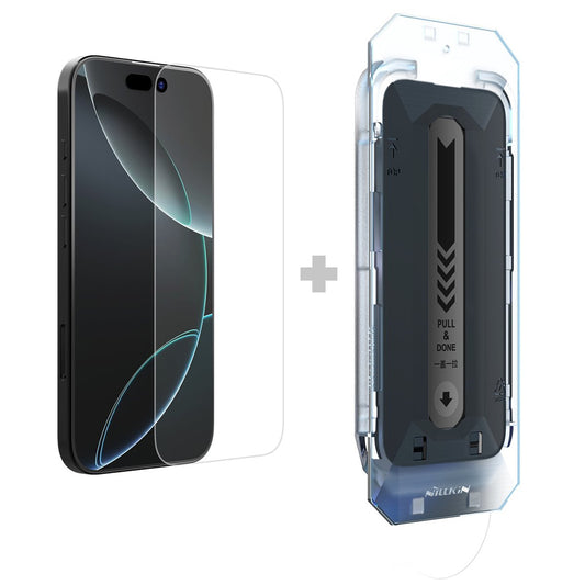 Folie de protectie Ecran Nillkin H+ Pro with Applicator pentru Apple iPhone 16, Sticla Securizata, Full Glue