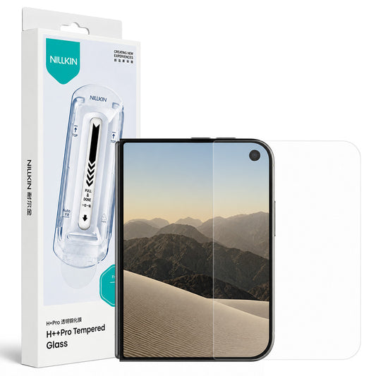 Folie de protectie Ecran Exterior Nillkin H+ Pro with Applicator pentru Apple iPhone Duo, Sticla Securizata, Full Glue
