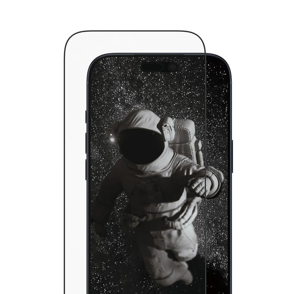 Folie de protectie Ecran PanzerGlass Ultra-Wide Ceramic II EasyAligner pentru Apple iPhone 17 Pro Max, Sticla Securizata, Full Glue, Neagra