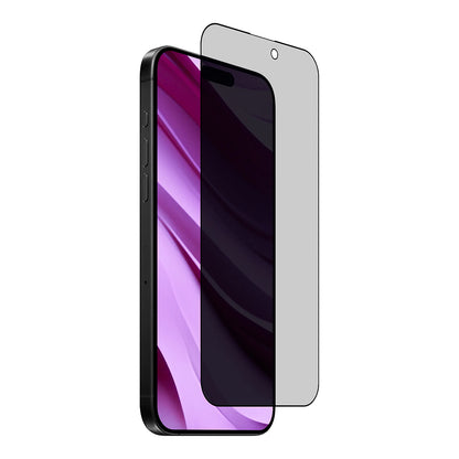Folie de protectie Ecran Privacy Anank 2X Reinforced pentru Apple iPhone 16, Sticla Securizata, Full Glue, 2.5D
