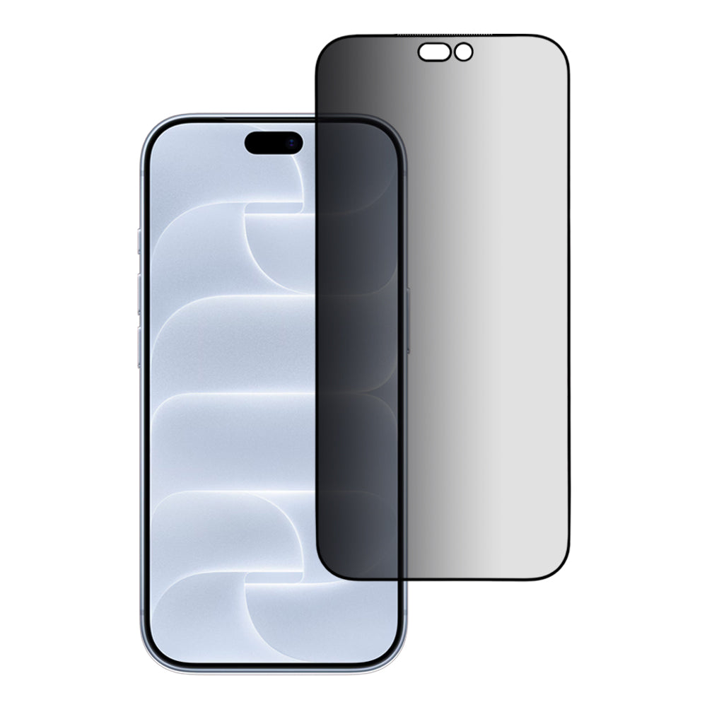 Folie de protectie Ecran Privacy Blueo Premium Sapphire Applicator pentru Apple iPhone 18 Pro, Sticla Securizata, Full Glue