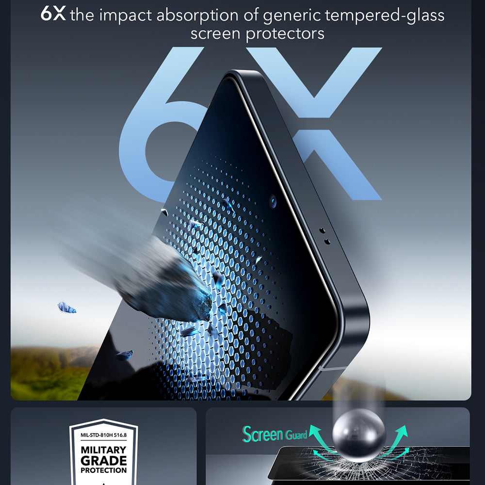 Folie de protectie Ecran Privacy ESR Armorite pentru Samsung Galaxy S26 Ultra, Sticla Securizata, Full Glue