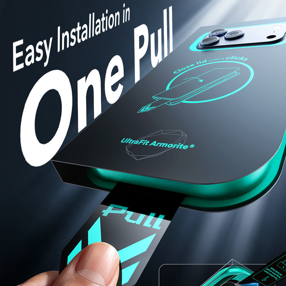 Folie de protectie Ecran Privacy ESR Armorite UltraFit pentru Apple iPhone 18 Pro Max, Sticla Securizata, Full Glue, Set 2 bucati