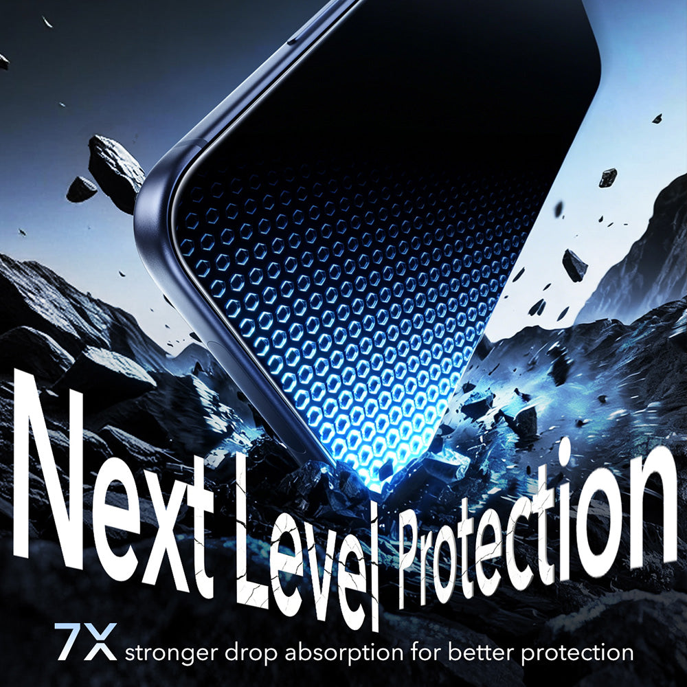 Folie de protectie Ecran Privacy ESR Armorite UltraFit pentru Apple iPhone 18 Pro, Sticla Securizata, Full Glue, Set 2 bucati
