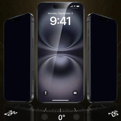 Folie de protectie Ecran Privacy ESR UltraFit Armorite Pro pentru Apple iPhone 17 Pro Max, Sticla Securizata, Full Glue, Set 3 bucati