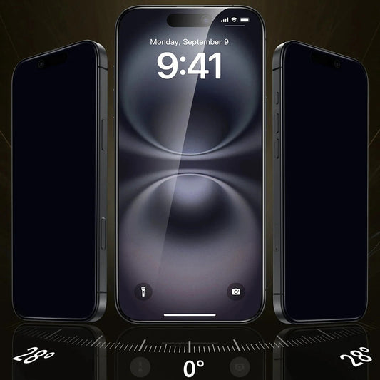 Folie de protectie Ecran Privacy ESR UltraFit Armorite Pro pentru Apple iPhone 17 Pro, Sticla Securizata, Full Glue, Set 3 bucati