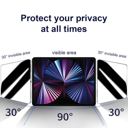 Folie de protectie Ecran Privacy Lito Classic pentru Apple iPad Air 13 (2026) / Air 13 (2024), Sticla Securizata, Full Glue, 2.5D