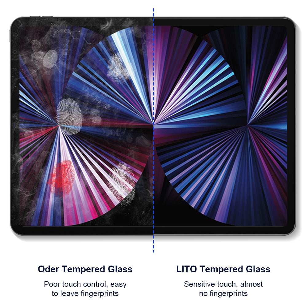 Folie de protectie Ecran Privacy Lito Classic pentru Apple iPad Air 13 (2026) / Air 13 (2024), Sticla Securizata, Full Glue, 2.5D