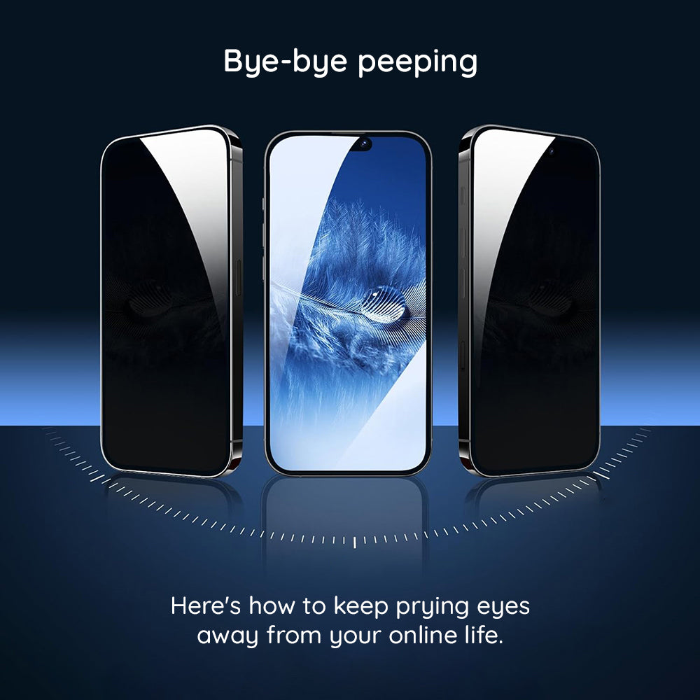 Folie de protectie Ecran Privacy Lito HD Pro pentru Apple iPhone 15 Plus, Sticla Securizata, Full Glue