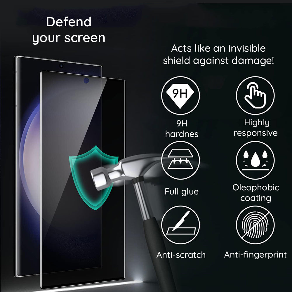 Folie de protectie Ecran Privacy Lito HD Pro pentru Apple iPhone 15 Plus, Sticla Securizata, Full Glue