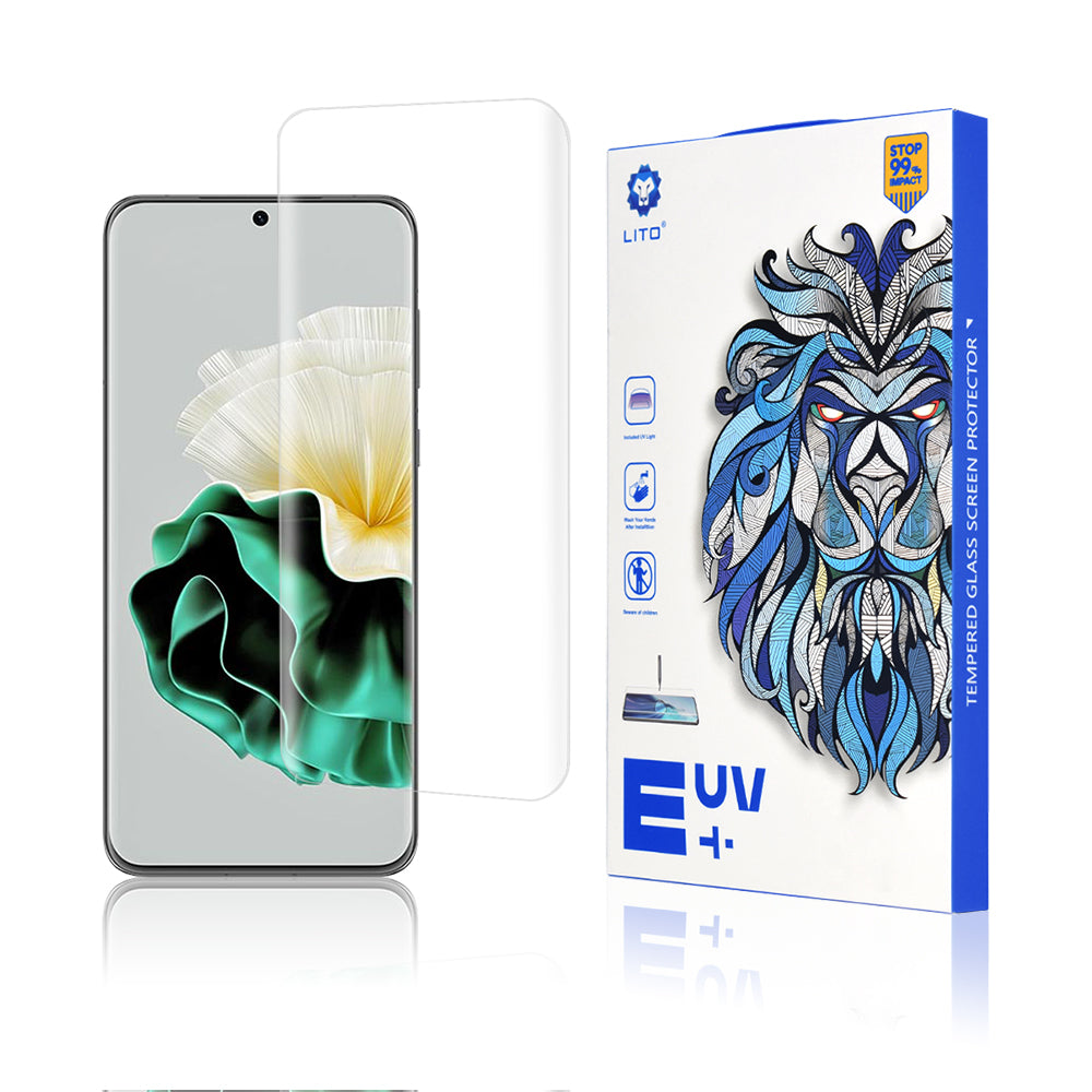Folie de protectie Ecran Privacy Lito pentru Huawei P60 / P60 Pro, Sticla Securizata, UV Glue, 3D, Transparenta