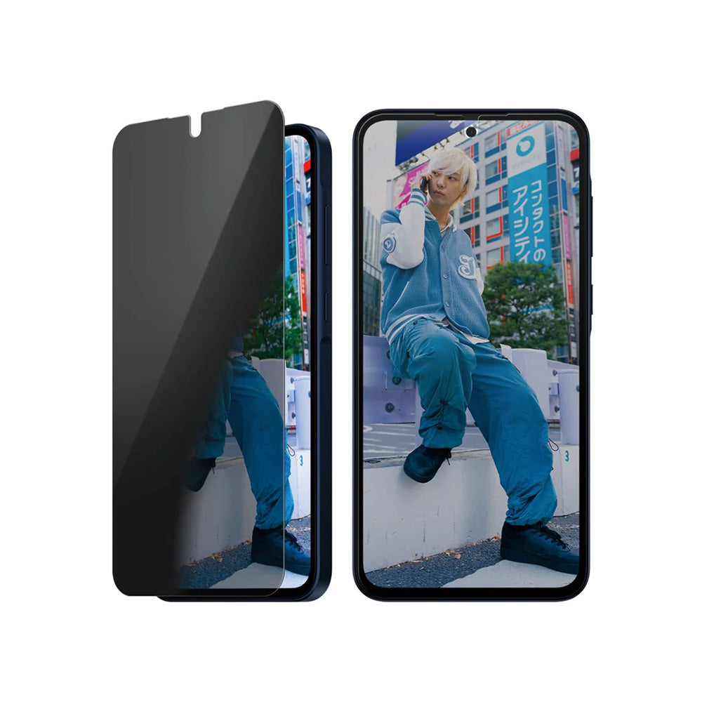 Folie de protectie Ecran Privacy PanzerGlass Ultra-Wide Fit pentru Samsung Galaxy A36 A366, Sticla Securizata, Full Glue